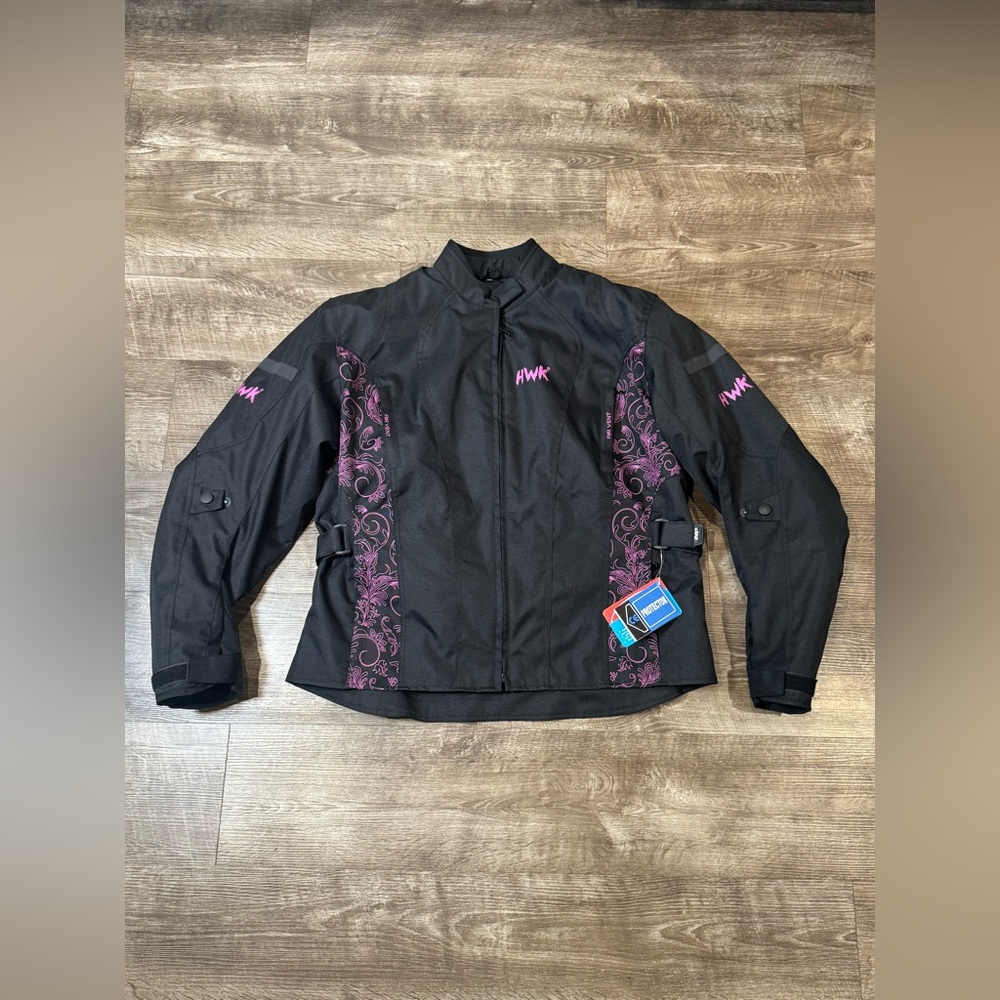 HWK Women's Motorcycle Jacket For Women Rain Waterproof Moto Riding Ladies 3XL